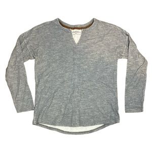 REI Crew Pullover Lined Sweatshirt Heather Grey | XS